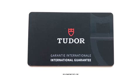 tudor card|tudor watch warranty card.